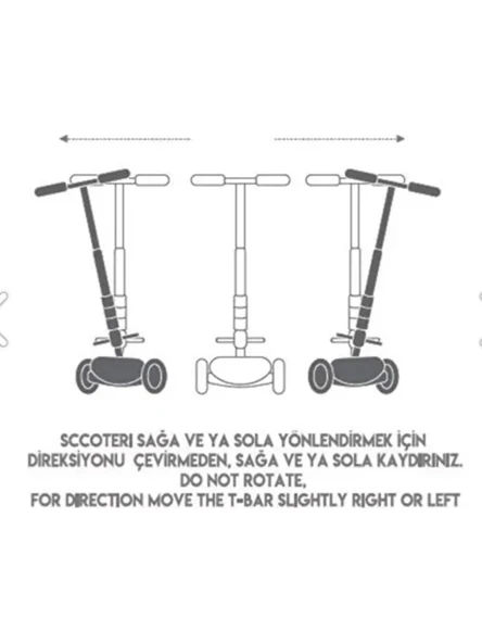 Cool Wheels Twist Led Işıklı 3 Tekerlekli Scooter Mavi - 3