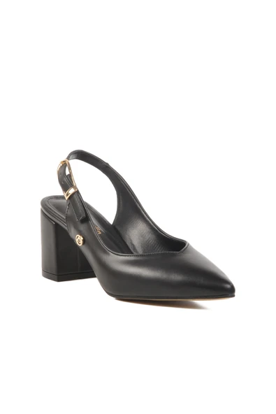 Pierre Cardin Siyah Topuklu Kadın Abiye Ayakkabı - 3