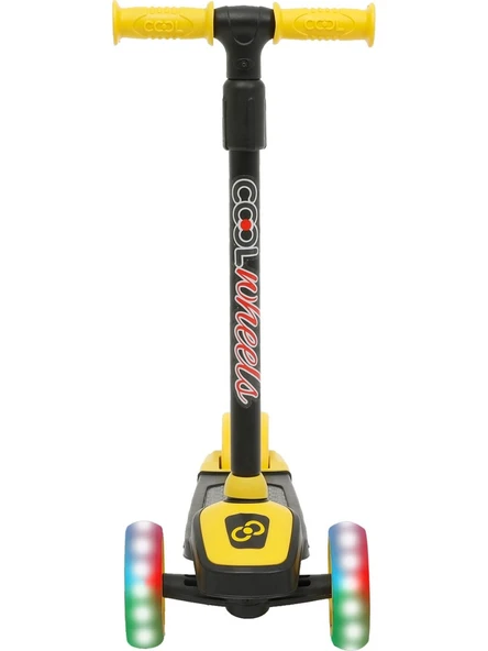 Cool Wheels Twist Led Işıklı 3 Tekerlekli Scooter Sarı - 2