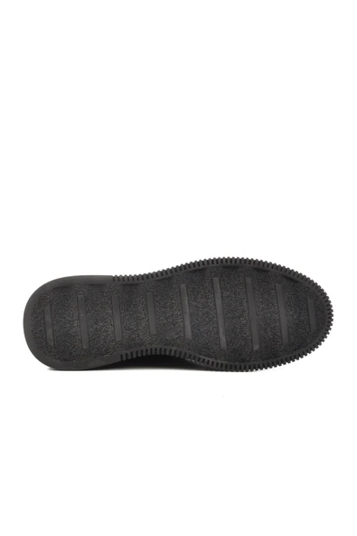 Aspor Siyah Haki Hakiki Deri Erkek Casual Ayakkabı - Resim 5