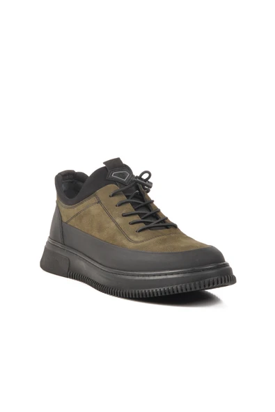 Aspor Siyah Haki Hakiki Deri Erkek Casual Ayakkabı - Resim 3