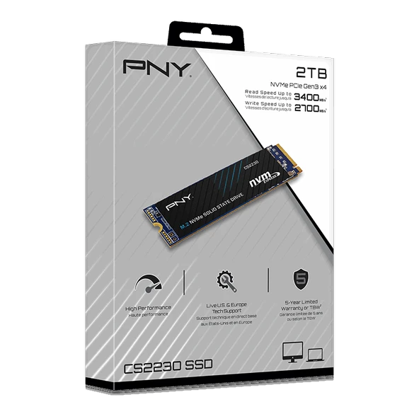 PNY CS2230 2TB 3300/2600 NVMe PCIe M.2 SSD (M280CS2230-2TB-RB) - 6