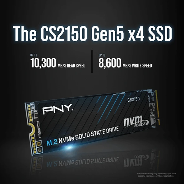 PNY CS2150 2TB  10200/8500 NVMe PCIe Gen5x4 M.2 SSD (M280CS2150-2TB-TB) - 6