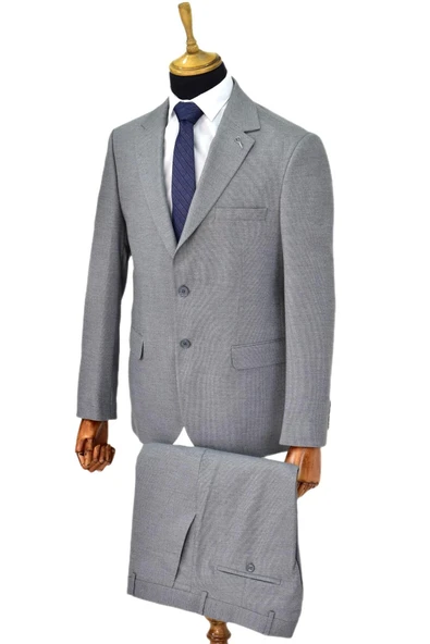 Erkek 4 Drop Çift Yırtmaçlı Takım Elbise BGL-ST04565 - Resim 6