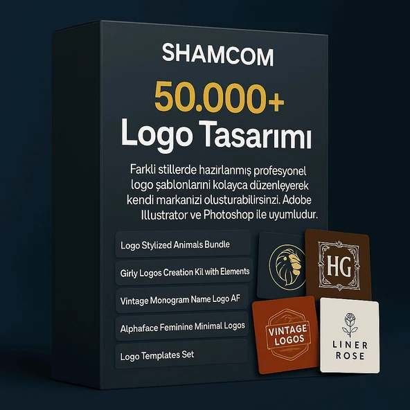 50.000+ Logo Tasarımı – Shamcom’dan Dev Grafik Paketi - 2