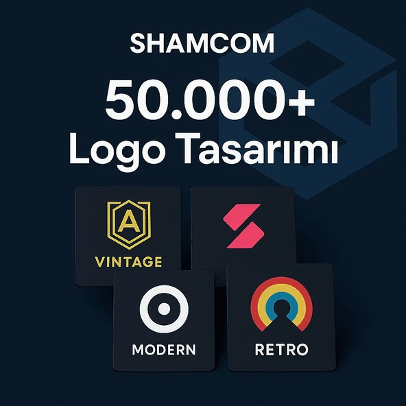 50.000+ Logo Tasarımı – Shamcom’dan Dev Grafik Paketi - 4