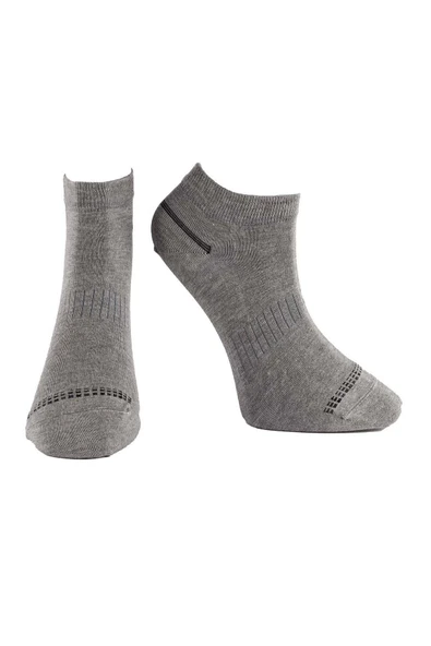 Jiber Erkek Modal Patik Likralı Çorap 6104/6106 - 6 Adet  Siyah 40-44 - Resim 4