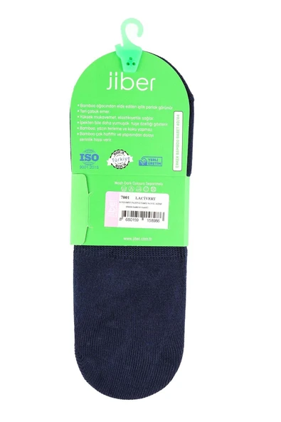 Jiber Erkek Bambu Babet Çorap 7001- 12 Adet  Lacivert 40-44 - Resim 3