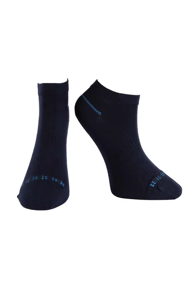 Jiber Erkek Modal Patik Likralı Çorap 6104/6106 - 6 Adet  Lacivert 40-44