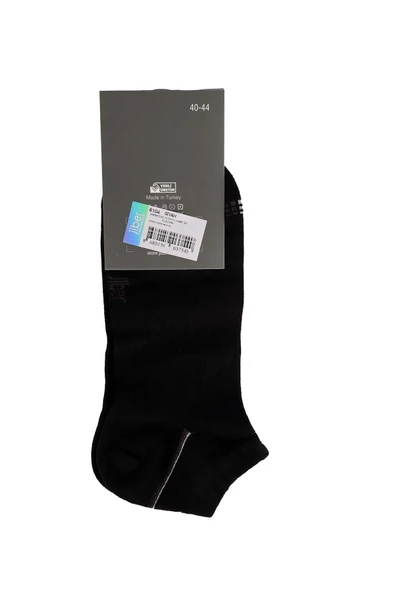 Jiber Erkek Modal Patik Likralı Çorap 6104/6106 - 6 Adet  40-44 GRİMELANJ - Resim 9