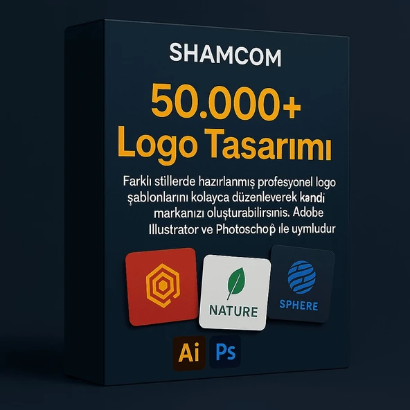 50.000+ Logo Tasarımı – Shamcom’dan Dev Grafik Paketi