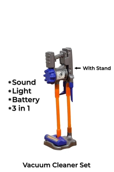 DysoN Pilli Kablosuz Oyuncak Dikey Standlı Elektrik Süpürgesi STANDLI - 3