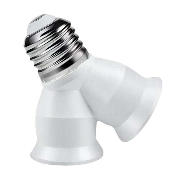 LEDX DY-101 E27 DUY ÇOĞALTICI (TEK DUYDAN ÇİFT E27 LAMBA BAĞLANTISI) - 2