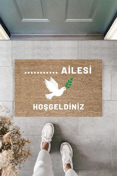 Dijital Baskı Kişiye Özel İç Kapı Dekorasyon Paspas  PS11281 - 3