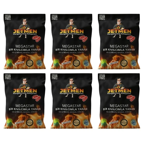 Jetmen PRO Geliştirilmiş Mangal Kömürü