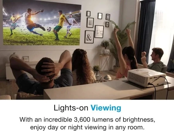 Optoma UHD55 4K Ultra HD DLP Ev Sineması ve Oyun Projektörü - 7