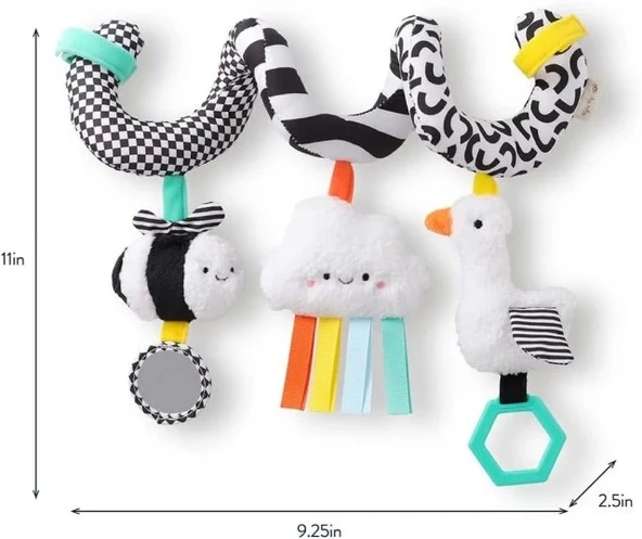 Itzy Ritzy Bebek Arabası İçin Spiral Aktivite Oyuncağı - 7
