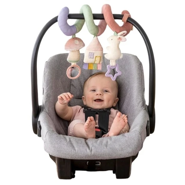 Itzy Ritzy Bebek Arabası İçin Spiral Aktivite Oyuncağı Pastel Gökkuşağı