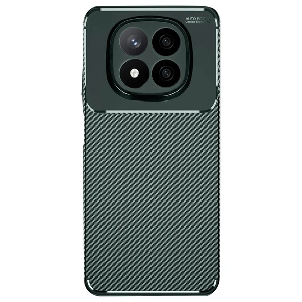 Gpack Xiaomi Redmi Note 14 Pro 4G uyumlu Kılıf Negro Karbon Görünümlü Silikon - Resim 5