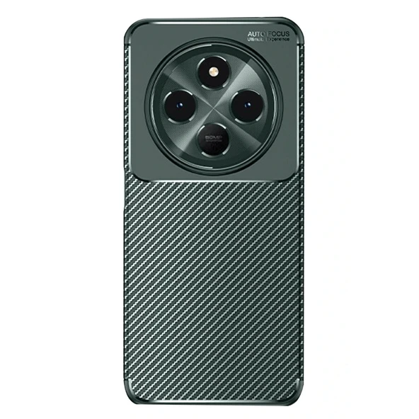 Gpack Xiaomi Redmi 14C 4G uyumlu Kılıf Negro Karbon Görünümlü Silikon - 3