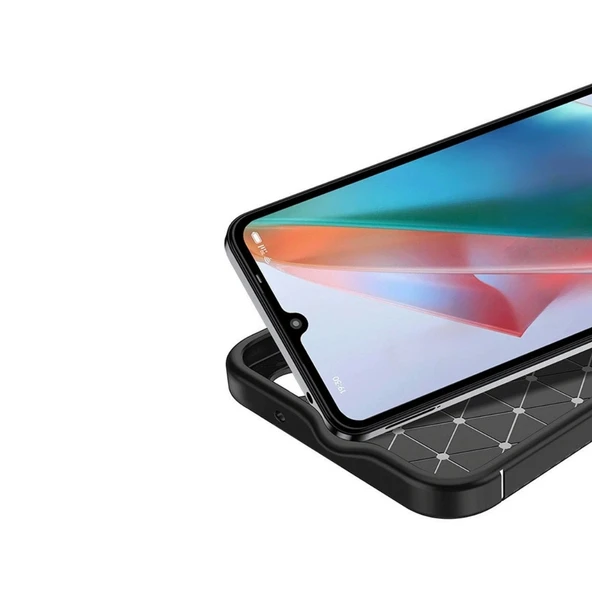 Gpack Realme 12 Lite uyumlu Kılıf Negro Karbon Görünümlü Silikon - Resim 2