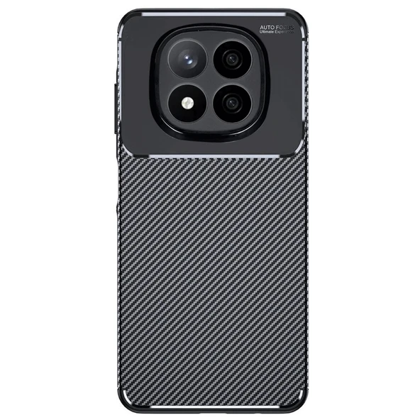 Gpack Xiaomi Redmi Note 14 Pro 4G uyumlu Kılıf Negro Karbon Görünümlü Silikon ürün görseli