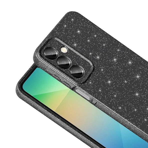 Gpack Samsung Galaxy A16 uyumlu Kılıf Koton Simli Silikon Arka Kapak Kamera Korumalı - Resim 3