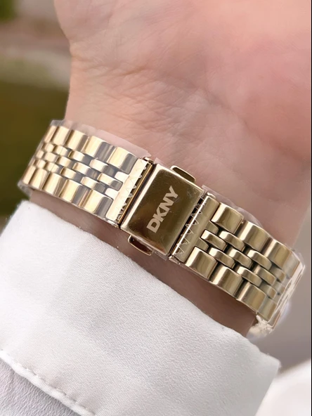 DKNY Çelik Kasa Ve Kordon 5 Atm Suya Dayanıklı 2 Yıl Garantili Kadın Kol Saati+Bileklik DKNY.0045.2 - Resim 3
