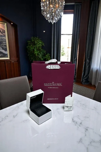 DKNY Çelik Kasa Ve Kordon 5 Atm Suya Dayanıklı 2 Yıl Garantili Kadın Kol Saati+Bileklik DKNY.0055.2 - Resim 4