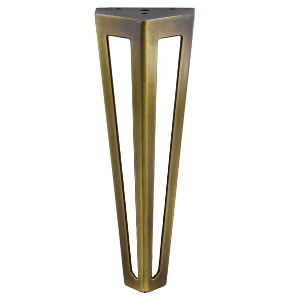 Mobilya Koltuk Konsol Tv Ünite Masa Ayağı Metal Ayakları 20 Cm Antik Sarı 4 Adet - Resim 7