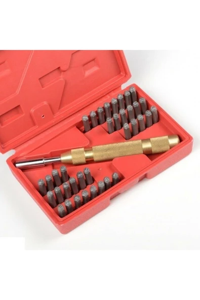 Partner Pt03047 38 Parça 3 Mm Çelik Harf Ve Rakam Panç Seti