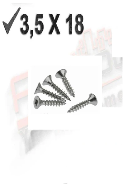 Ahtapot Akdeniz Sunta Vidası 3,5 X 18 Mm 1000 Adet - 3