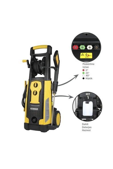 Rtm716 Yüksek Basınçlı Yıkama 3200 W 225 Bar - 3