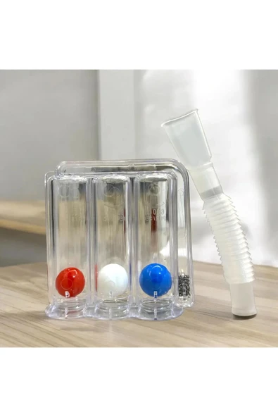 EASYFLOW Triflo Solunum Egzersiz Cihazı 3 Üfleme Topu (Nefes Egzersiz Aleti) ürün görseli