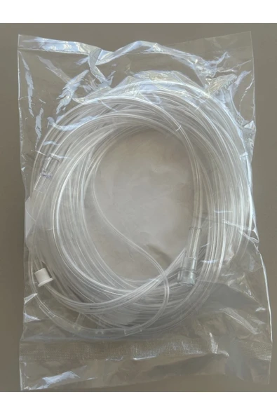SALMED Oksijen Kanülü 5 METRE Silikonlu Nazal Kanül Yetişkin - 2