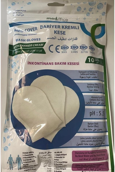 MED-COVER Bariyer Kremli Kese 10 'li