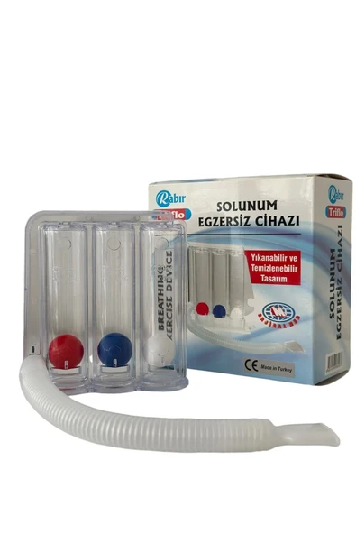 RABIR Triflo – Solunum Egzersiz Cihazı – 3 Toplu Triflo – Nefes Egzersiz Aleti – Üfleme Topu - Resim 4