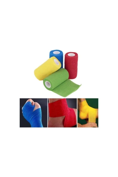 İRON MEDİCAL Sarı Kendinden Yapışkanlı Bandaj Koban 5cmx4.5m - Resim 3