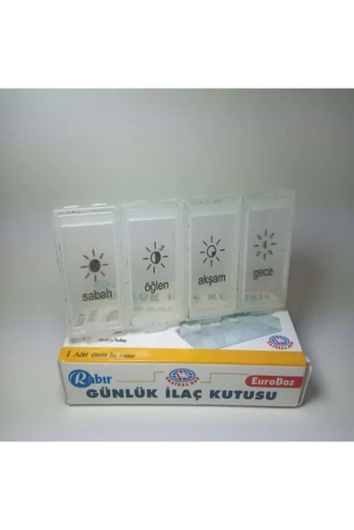 RABIR Günlük İlaç Muhafaza Saklama Kabı Kutusu % 0 Bpa Hijyenik ürün görseli