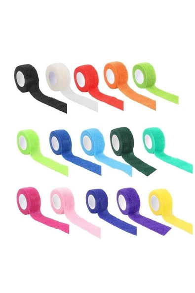 DEDEKS 2.5 Cm Siyah Elastik Kendinden Yapışkanlı Koban Bandaj - Resim 4