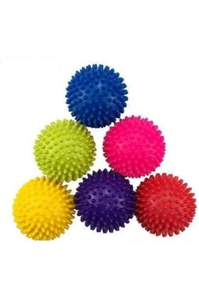MEFKURE STORE 3.5 Cm Dikenli Egzersiz Topu El Ayak Topuk Dikeni Masaj Duyu Topu - Resim 2