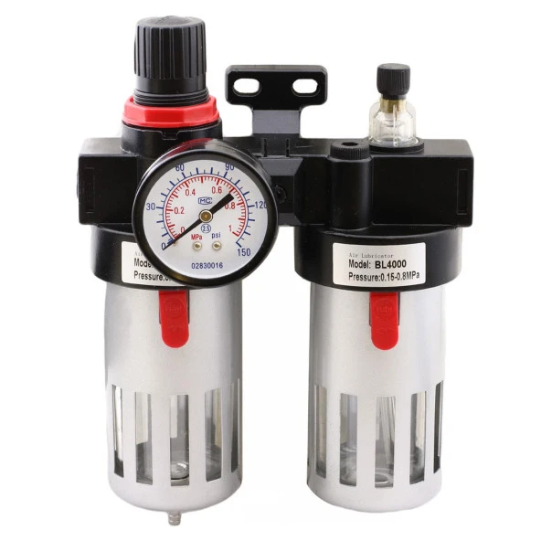 Isaıah 1/2'' Standart Kapasite İkili Şartlandırıcı Manometreli NIBC4010 - Resim 4