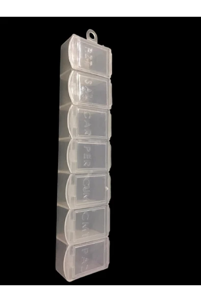 LED PLASTIC Haftalık Ilaç Saklama Kutusu - Resim 2