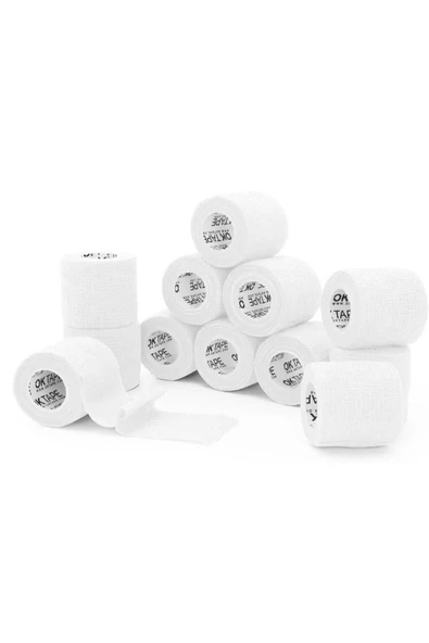 DEDEKS Elastik Kendinden Yapışkanlı Coban Bandaj Beyaz Renkli 5 Cm Yapışan Koban - Resim 2