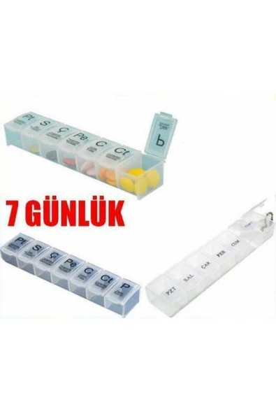 LED PLASTIC Haftalık Ilaç Saklama Kutusu ürün görseli