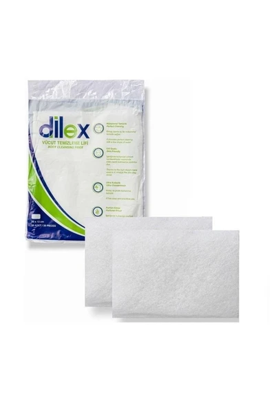 DİLEX Köpüklü Hasta Temizlik Lifi Temizleme Süngeri 20li 1 Paket