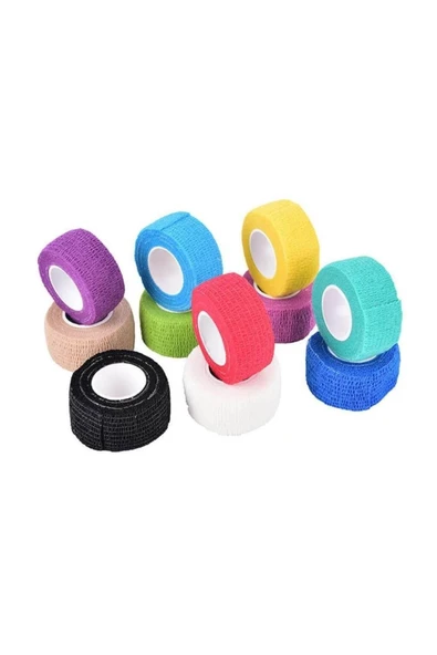 DEDEKS 2.5 Cm Siyah Elastik Kendinden Yapışkanlı Koban Bandaj - Resim 3