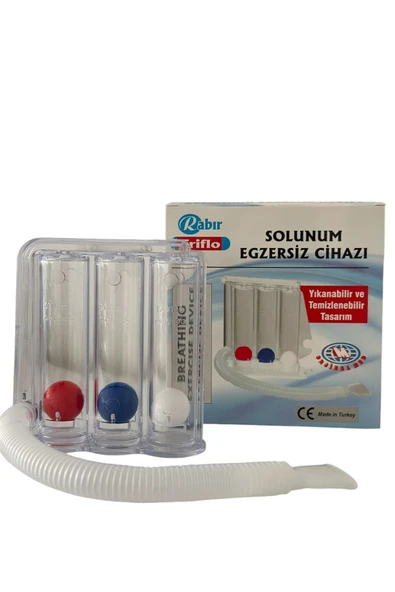 RABIR Triflo – Solunum Egzersiz Cihazı – 3 Toplu Triflo – Nefes Egzersiz Aleti – Üfleme Topu ürün görseli