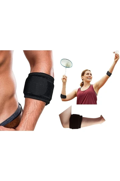 BEYAZ MEDİKAL Epikondilit Bandajı Tenisçi Golfçü Dirseği Bandı Sporcu Golfçü Tenisçi Dirseklik Kol Dirsek Bandı - 2