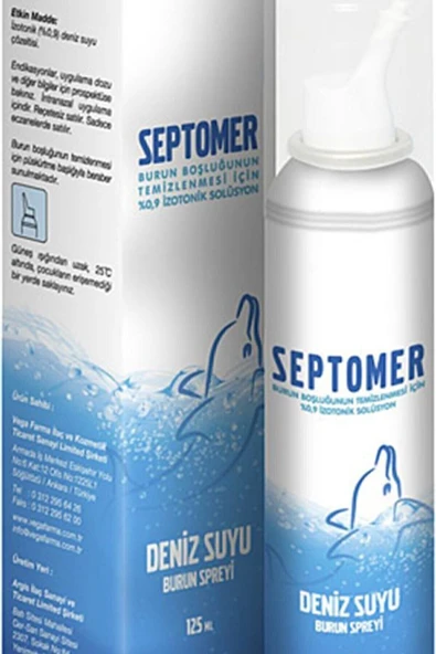SEPTOMER Deniz Suyu 125 ml Burun Spreyi ürün görseli